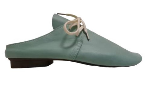 【momo MO-3 ブルー】本革くたっと柔らかスリッポンシューズ